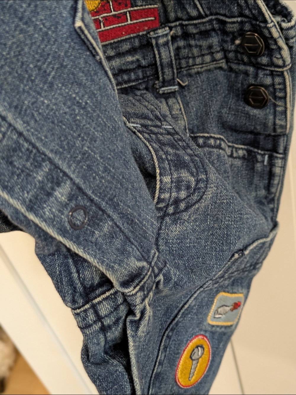 Disney Embroidered Winnie The Pooh Denim Overalls - Picture 6 of 6